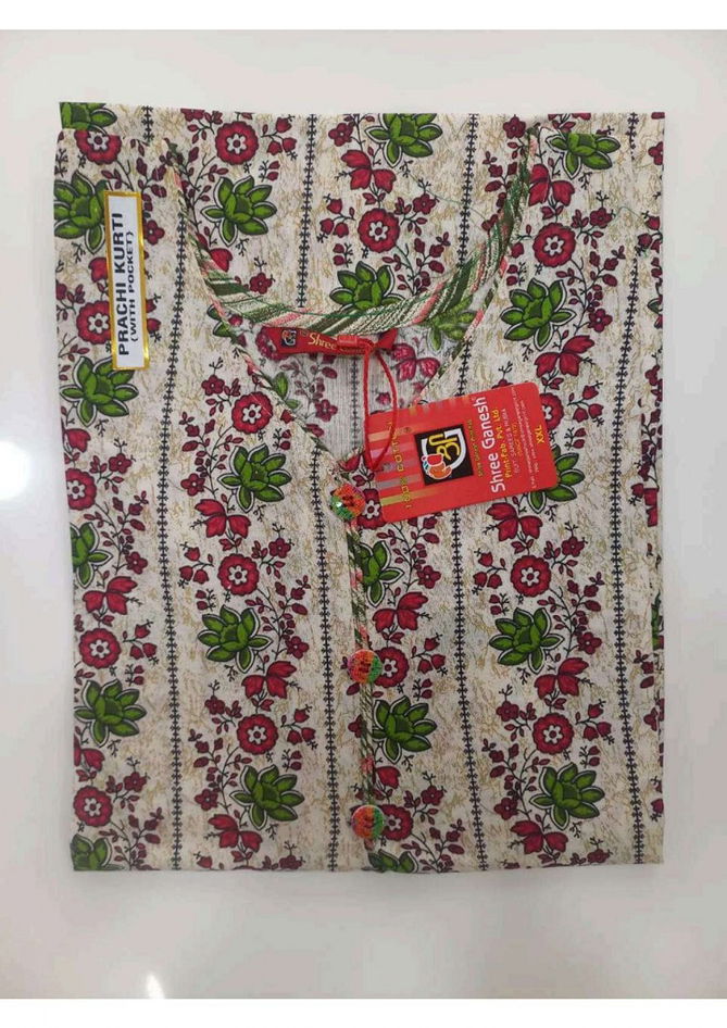 Prachi Vol 9 By Shree Ganesh Printed Cotton  Kurtis Wholesale Market In Surat